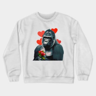 Valentine's Day in 2053 No. 5: Gorilla My Dreams on Valentine's Day Crewneck Sweatshirt